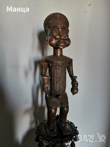 Автентична Африканска статуетка от Дахомей, снимка 8 - Антикварни и старинни предмети - 54312684