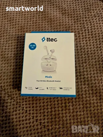 Безжични слушалки ttec Mode True Wireless (Бели) 