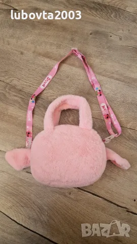 Нова плюшена играчка Стич розова чанта, снимка 3 - Плюшени играчки - 55610428