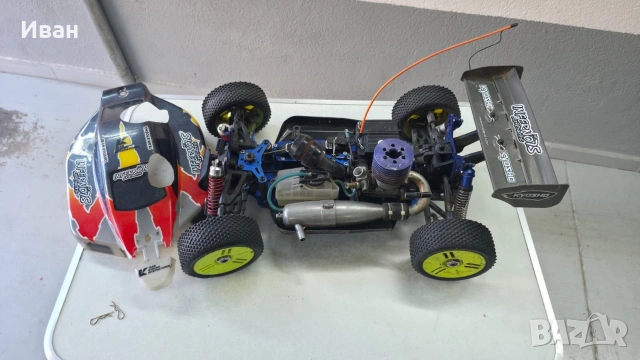 RC бензинова количка kyosho 1:8 , снимка 9 - Коли, камиони, мотори, писти - 54963322