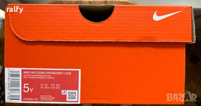 Маратонки Nike Air Zoom Crossover 2 - 37.5, снимка 6 - Детски маратонки - 54807415