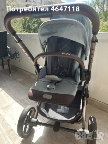 Cybex Balios S Lux + дъждобран + чувал + борд, снимка 4 - Детски колички - 55563463