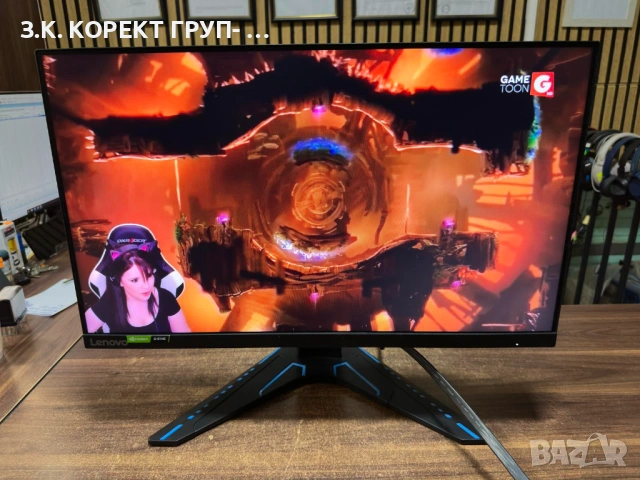 Продавам гейминг монитор Lenovo G24-20 23.8" 165Hz IPS