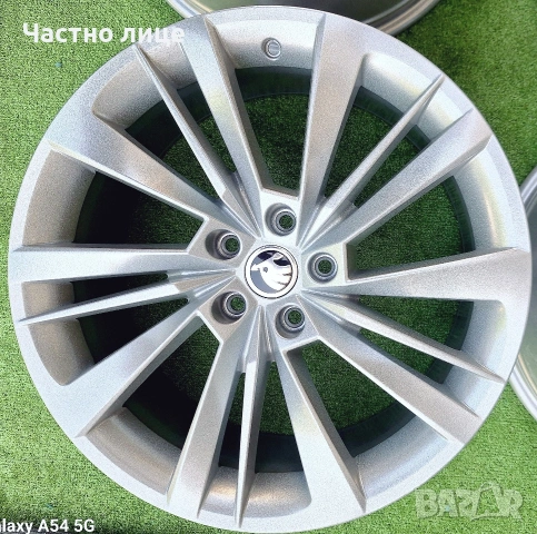 Продавам 4бр оригинални 19-ки джанти за Шкода Супърб,Кодиак, Карок, Еняк, Елроя , снимка 4 - Гуми и джанти - 54540948