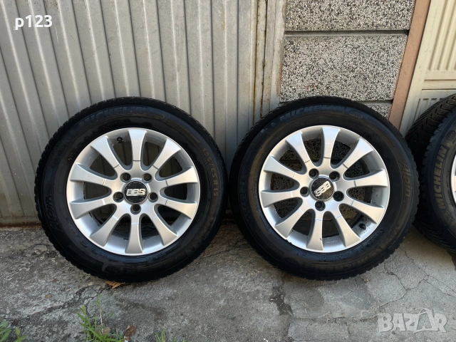 BBS 5x112 с гуми 195/65/15, снимка 3 - Гуми и джанти - 55178712