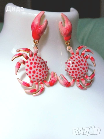 Обеци "Морски рачета", снимка 6 - Обеци - 53958194