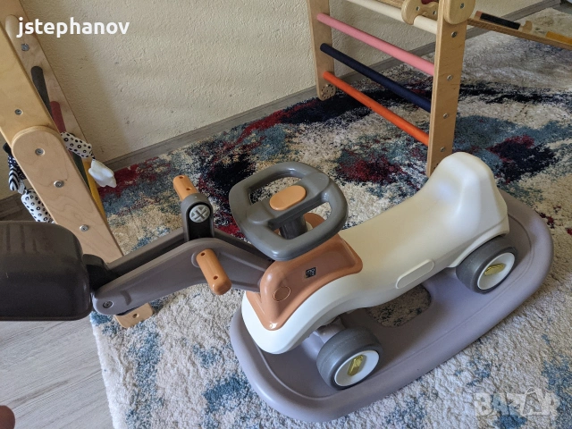 Багер за бутане и каране Moni Bumpy + люлка, 3 в 1, снимка 2 - Играчки за стая - 54796219