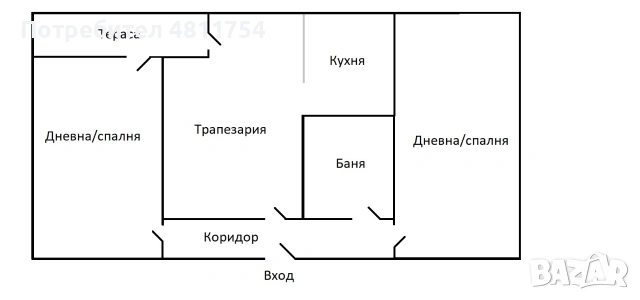 Двустаен апартамент в кв. Изток, снимка 16 - Апартаменти - 55013914