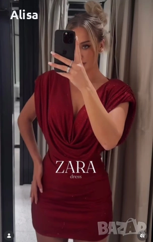 Нова рокля на Зара с камъни, снимка 5 - Рокли - 54034317