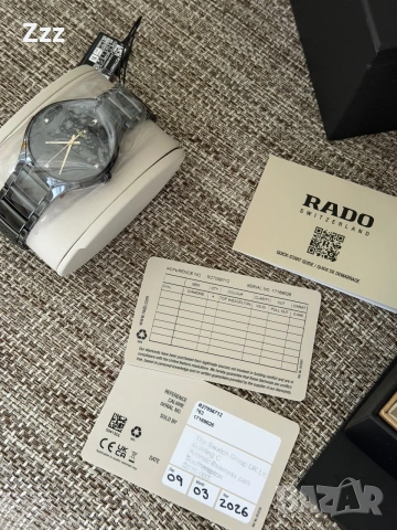 Чисто нов автоматичен часовник с диаманти Rado True 40mm , снимка 11 - Дамски - 55003642