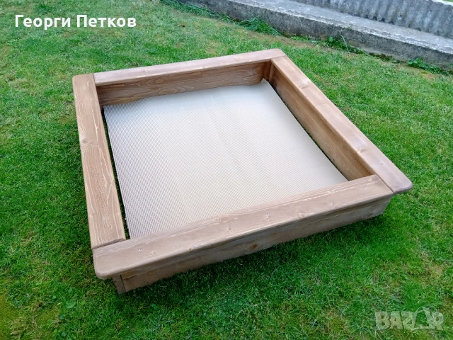 Детски Пясъчник кафяв-110х110х21см. - 57 €, снимка 4 - Други - 54447824