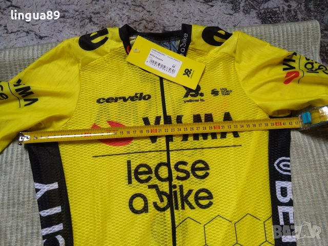 Visma Lease a Bike Mesh Вело Джърси M, снимка 5 - Спортни дрехи, екипи - 55126017