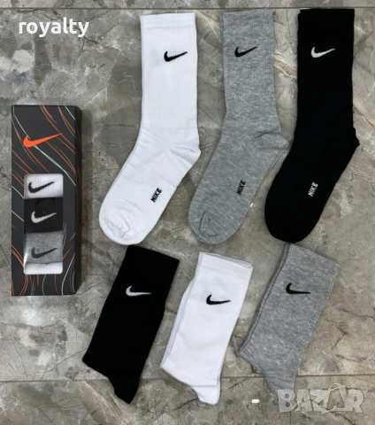 Nike Нови Мъжки Чорапи 6 бр. Кутия Найк Различни Цветове , снимка 2 - Мъжки чорапи - 54431427