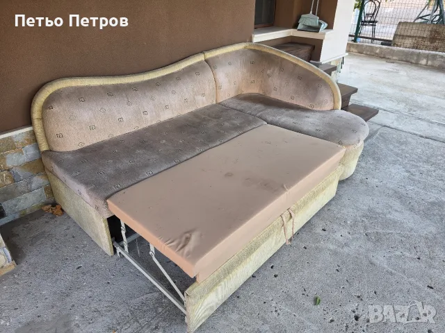 Ъглов диван с вградено легло , снимка 2 - Дивани и мека мебел - 55592448