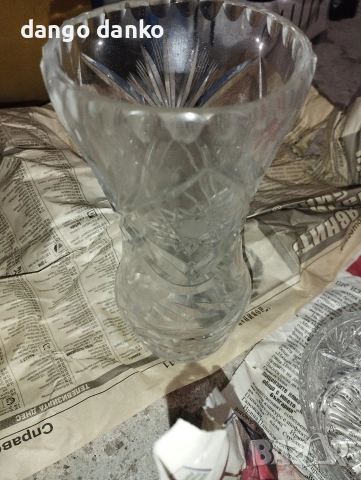 кристален комплект чаши, снимка 3 - Антикварни и старинни предмети - 54138311