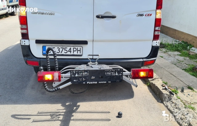 Стойка багажник за теглич Mottez за 3 колела, снимка 4 - Аксесоари и консумативи - 54602923
