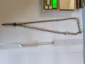 Сребърен синджир с висулка , снимка 1