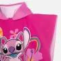 Лятно пончо за плаж Stitch в розов цвят 60 x 120 см_1260436, снимка 3