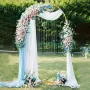 Метална арка за балони 120х220 см + розово и синьо платно, снимка 6