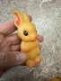 Гумени зайче - ретро соц играчка , снимка 1