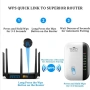 Универсален WiFi Усилвател на Сигнал (Repeater), 300Mbps, Безжичен Удължител на Обхват с LAN Порт, снимка 4