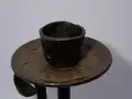Стар Декоративен Метален Свещник Ръчноправен, снимка 13
