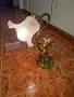 Страхотна антикварна бронзова френска фигурална лампа , снимка 10