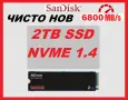 SanDisk SSD PLUS M.2 NVMe PCIe Gen 4.0 скорост 6800MB/s read 4000MB/s write диск ссд лаптоп настолен, снимка 1