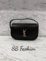 Ysl дамска чанта, черна, бежова и бялА, снимка 4
