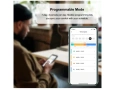 Интелигентен термостатичен радиаторен вентил TRV Zigbee, WiFi радиаторен термостат, съвместим с Alex, снимка 3