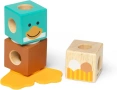 Дървен конструктор Melissa & Doug Blockables Горски приятели Ферма 16 части 2 вида, снимка 14