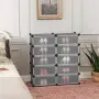 Модулен шкаф за обувки 10 нива - Голям органайзер с прозрачни вратички, снимка 2