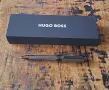 химикалка HUGO BOSS Gun метал с шарки тип рибена кост, снимка 1