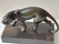 WMF-Посребрена фигура на куче 1910-1925 год.Прекрасна авторска бронзова фигура''ПАНТЕРА'', снимка 10
