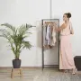 Дървено стъпало/табуретка от естествено дърво, ниска поставка за цветя Relaxdays , снимка 3