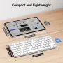 Нова TECKNET жична клавиатура за лаптоп Mac USB-C USB-A тиха компактна ергономична, снимка 2