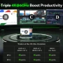 Докинг станция Minthouz DisplayLink за 3x4K/60HZ монитора 160W, 14 в 1, снимка 3