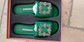  Обувки чехли Manоlo Blahnik (оригинал, нисък ток), номер 38.5-39, снимка 3