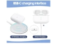 Калъф за безжично зареждане, съвместим с AirPods Pro 1 и Pro 2, бутон за синхронизиране, снимка 2