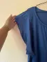 2.5 широка памучна рокля в син цвят с плетка около врата L / XL размер 👗, снимка 2