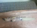 Уникален ловен нож с дръжка от сърнешки крак, снимка 6
