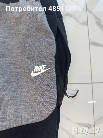 Nike tech fleece сив и черен горница и долиница, снимка 6 - Спортни дрехи, екипи - 54825374