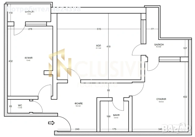 Продава тристаен апартамент в Люлин 9, снимка 10 - Апартаменти - 54697634