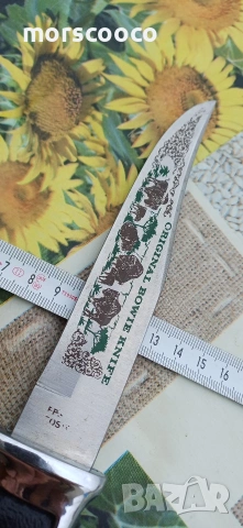 Рядък немски ловен нож -,,FES - Solingen" , снимка 6 - Ножове - 54094892