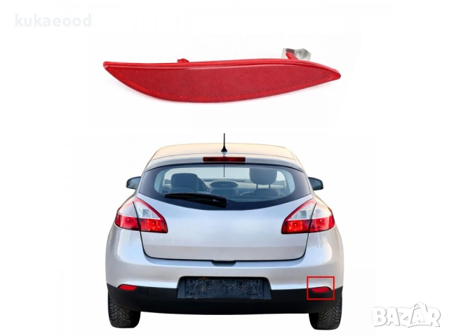 Рефлектор за задна броня на Renault Megane 3, снимка 3 - Части - 54105540