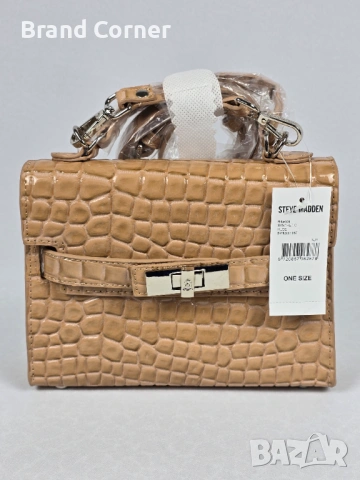 Нова дамска чанта Steve Madden Daxton Nude Croc