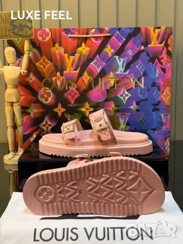 Louis Vuitton ⚜️Дамски Чехли 36-41 , снимка 5 - Чехли - 54335917