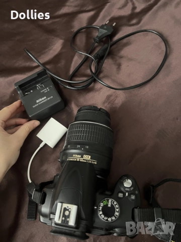 Фотоапарат Nikon D3000 + AF-S DX NIKKOR 18-55mm VR, снимка 4 - Фотоапарати - 55164839