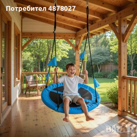 Люлка "Щъркелово гнездо" — здрава, удобна и подходяща за деца и възрастни до 150 кг, снимка 4 - Детски люлки - 55537798