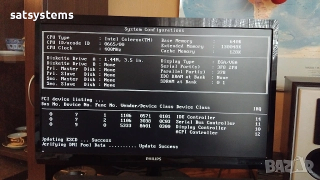 Дънна платка Acorp 6VIA/ZX85 VER:1.3 Socket 370 CPU+FAN+RAM, снимка 8 - Дънни платки - 54573702